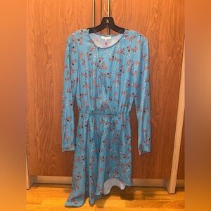 Parker NY Blue Flower Dress NEW WITH TAGS!